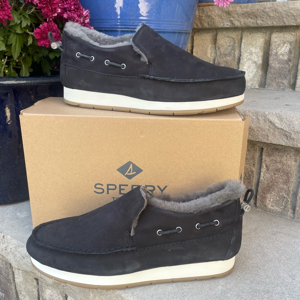 SPERRY MOC-SIDER PREMIUM 9 Women's Slip On Moccasin Shoe NEW